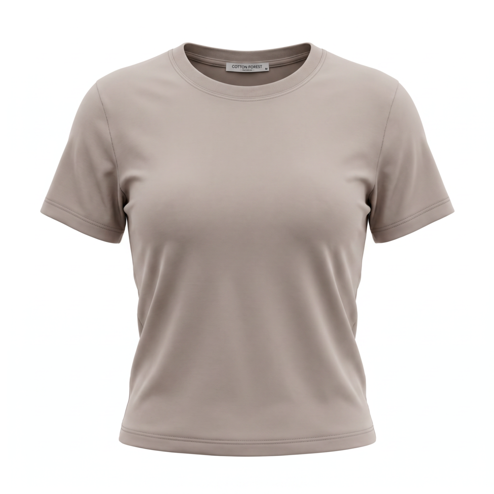Sculpt tee Taupe
