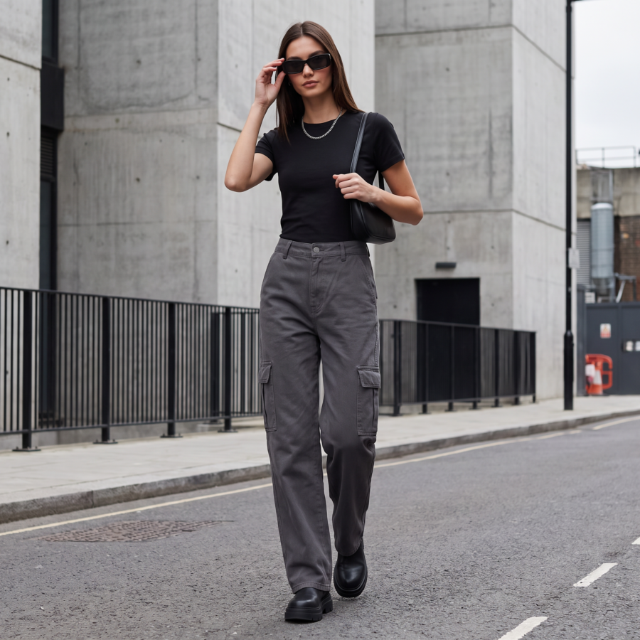 Essentail Classic Tee Model Black